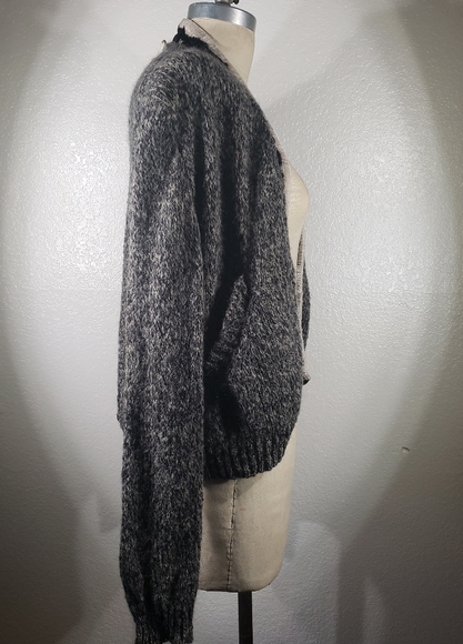 Viviana Uchitel Erena Mohair Velvet Trim Cardigan NWT - Picture 3 of 4
